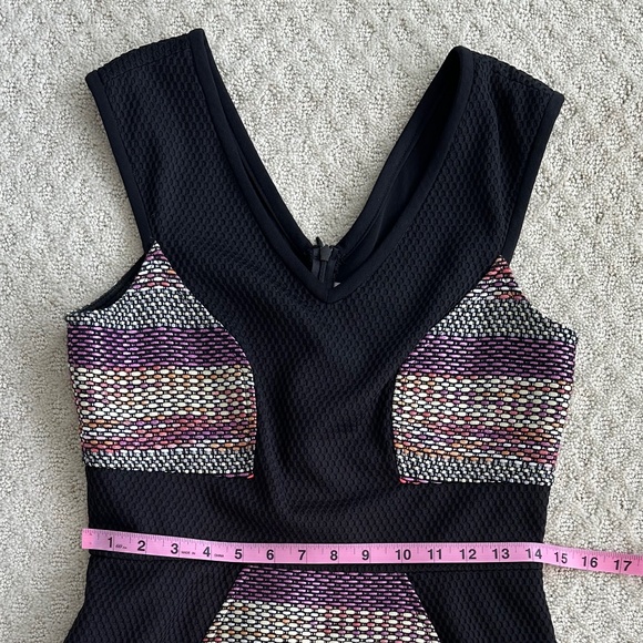 Yoana Baraschi Black Neon Tweed Sleeveless Sheath Dress 6 Y2K Artsy Designer - Picture 13 of 13